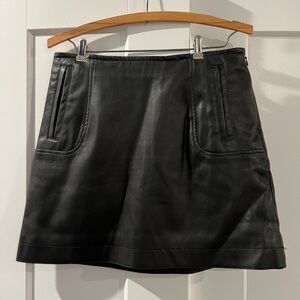 Black H&M pleather skirt